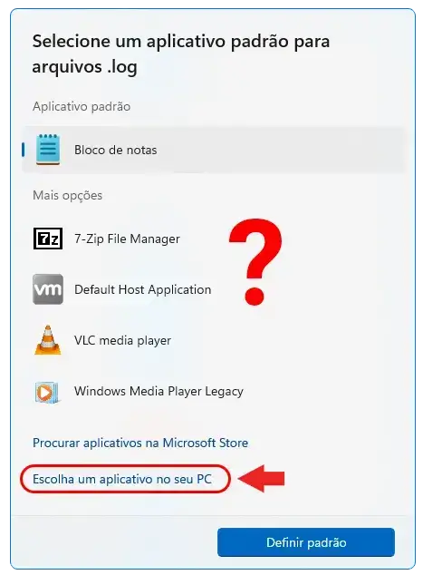 alterar Aplicativo padrão no Windows 11